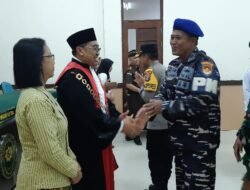 Dandenpom Lanal Kotabaru Hadiri Acara Pengambilan Sumpah Jabatan dan Pelantikan Wakil Ketua Pengadilan Negeri Kotabaru Herdiyanto Sutantyo