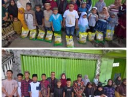 Kepala Desa Air Itam Timur Salurkan Bantuan Sembako Kepada 50 Anak Yatim Piatu