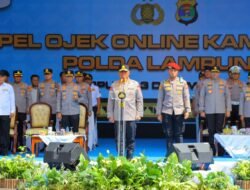 Perkuat Kemitraan dengan Ojek Online: Polda Lampung Gelar Baksos dan Bakkes Pada Apel Ojol Kamtibmas Nasional 2025