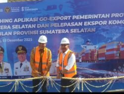 Gubernur Sumsel Bersama Kepala Barantin Resmikan  Lounching Go-Export dan Lepaskan Eksport Komoditi Unggulan Sumsel