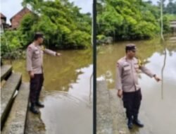 Polsek Penukal Utara Intensif Monitoring Debit Air, Kapolres PALI Imbau Kewaspadaan Dini Banjir