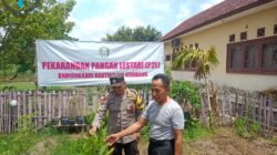 Bhabinkamtibmas Polsek Air Kumbang Aktif Dorong Program Swasembada Pangan di Banyuasin