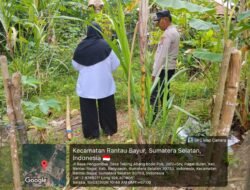 Bhabinkamtibmas Rantau Bayur Gerakkan Masyarakat Dukung Program Swasembada Pangan Nasional