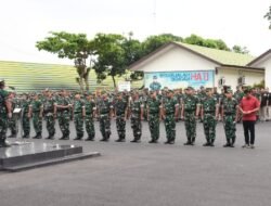 Usai Dinas Cuti Lebaran, Korem 044/Gapo Awali dengan Apel Pengecekan dan Silaturahmi
