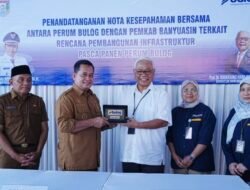 Bupati Banyuasin Tandatangani MoU Dengan Perum Bulog.