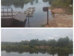 Masyarakat Desa Air Itam Berharap dibangun Jembatan Penyeberangan