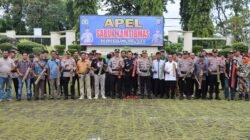 Jaga Stabilitas Kamtibmas, Polres Lampung Utara Gelar Apel Konsolidasi Sabuk Kamtibmas