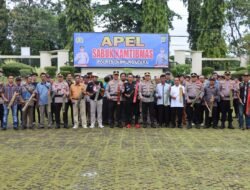 Jaga Stabilitas Kamtibmas, Polres Lampung Utara Gelar Apel Konsolidasi Sabuk Kamtibmas