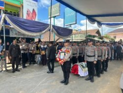 Upacara Pemakaman Personel Polri di PALI Berjalan Lancar, Wujud Penghormatan atas Pengabdian
