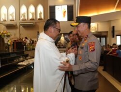 Sapa Jemaat Gereja St. Yoseph, Kapolda Sumsel Ajak Gotong Royong Jaga Kamtibmas Bumi Sriwijaya