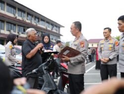 Kapolda Sumsel Pimpin Penyerahan 497 Unit Kendaraan Barang Bukti, Bukti Nyata Pemulihan Hak Korban Curanmor