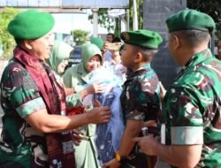 Pesan Tegas dan Kepedulian Sosial Warnai Kunker Danrem 044/Gapo di Muara Enim