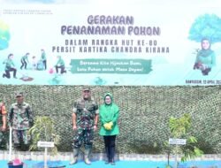 Hijaukan Negeri, Korem 044/Gapo Gelar Gerakan Penanaman Pohon, di HUT Kartika Chandra Kirana