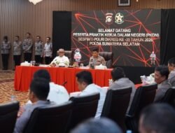 Sinergi Lintas Sektor, Polda Sumsel Jadi Lokus Pembelajaran Calon Pimpinan Polri