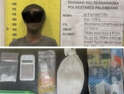 Unit 6 Satresnarkoba Polrestabes Palembang Bekuk Pengedar Sabu di Lorong Mentok