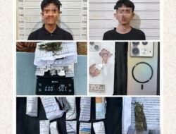 Ganja 50,7 Gram Disita, Polres Lahat Amankan Dua Tersangka di Desa Gunung Agung