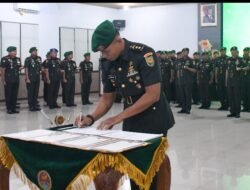 Tongkat Komando Berganti, Dua Dandim di Jajaran Korem 044/Gapo Resmi Berganti