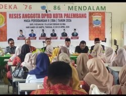Gelar Reses Masa Persidangan II,  Tahun 2026, Anggota DPRD Dapil V Serap Aspirasi Guru SMPN 20 Palembang