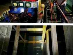 Polda Sumsel Sita Dua Kapal Bermuatan 82 Ribu Kiloliter Solar Ilegal di Perairan Banyuasin