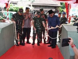 Bukti Nyata Sinergi untuk Rakyat, Jembatan Gantung Garuda Diresmikan, Danrem 044/Gapo