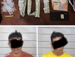 Dua Tersangka  pengedar Narkotika dari Merangin Jambi Dibekuk Polres Lahat di Desa Pagar Dewa