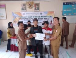 Pemdes Muara Telang Marga Salurkan. BLT DD 10 KPM dan Guru Paut,Marbot Serta Kader Desa di Tahap Pertama 2026
