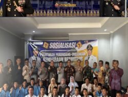Satlantas PALI Sosialisasikan Etika Berkendara Secara Humanis di Kantor Camat Talang Ubi