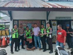 Saat Patroli Hunting, Sat Lantas Polres Lampung Utara Amankan Pelaku Curanmor Bersenpi Yang Viral AT.