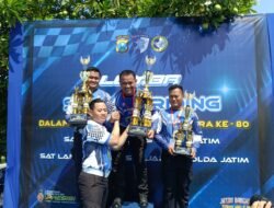 Satlantas Polres Gresik Berprestasi, Aiptu Bambang Juara 1 Safety Riding Hari Bhayangkara ke-80