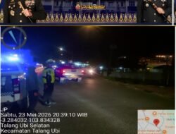 Satlantas Polres PALI Gelar Blue Light Patrol Antisipasi Balap Liar dan Tawuran