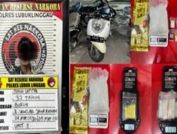 Polres Lubuk Linggau Hentikan Kiriman Narkoba 1 Kilogram Lebih dari Muratara ke Kota Lubuk Linggau