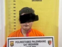Polrestabes Palembang Gerak Cepat Tangkap Driver Ojol Pelaku Kekerasan Seksual Anak di Gandus