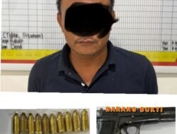 Langkah Preventif Ditreskrimum Polda Sumsel, Amankan Pistol dan 18 Amunisi di Sungai Lilin