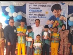Dihadiri Wagub Sumsel, PT.TSM (Perseroda) Gelar Kegiatan Berbagi Dengan ABK di SLB Autis Gentaralam Talang Kelapa Palembang