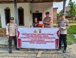 Sambut HUT Bhayangkara ke-80, Polsek Penukal Utara Gelar Bakti Sosial untuk Warga Kurang Mampu