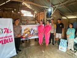 Sambut Hari Bhayangkara ke-80, Polres Muba Jajaran Polda Sumsel Ringankan Beban Keluarga Anak Penderita Hidrosefalus