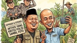 Polisi Sibuk Numpang Poto Di Kebun, Kasus Tidak Ada Kejelasan