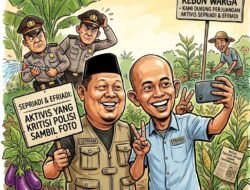Polisi Sibuk Numpang Poto Di Kebun, Kasus Tidak Ada Kejelasan