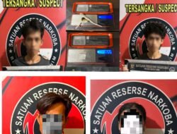 Polres Muara Enim Gulung Jaringan Narkoba di Tiga Lokasi, Empat Tersangka Diringkus