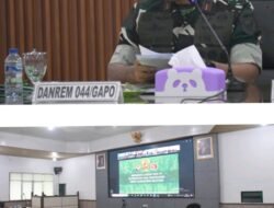 Danrem 044/Gapo Pimpin Rapat Evaluasi Program Kerja dan Anggaran Semester I TA 2026, Ini Harapannya