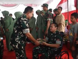 Groundbreaking Mushola di Desa Muara Gula, Korem 044/Gapo Hadir Tebar Kepedulian