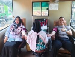 Polsek Bunga Mayang Bersama PMI Gelar Donor Darah, 53 Kantong Darah Berhasil Dikumpulkan