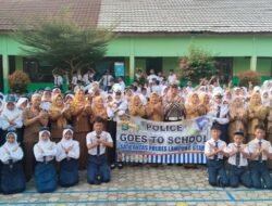 Satlantas Polres Lampung Utara Edukasi Keselamatan Berlalu Lintas Melalui Program Police Goes to School