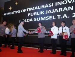 Polda Sumsel Beri Penghargaan Inovasi Pelayanan Publik 2026, Polres OKU Selatan Raih Juara Umum