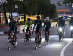 Pererat Sinergitas dan Budayakan Hidup Sehat, Danrem 044/Gapo Gowes Bersama Tim Gowes Musi Polda Sumsel