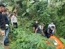 Polres Lampung Utara Evakuasi Jenazah dan Olah TKP Penemuan Mayat di Sungkai Jaya