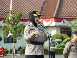 Pimpin Apel Pagi, Kapolres Lampung Utara Imbau Personel Tingkatkan Pelayanan kepada Masyarakat