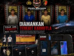33 Hektar Lahan Hangus Dilalap Api, 4 Pelaku Pembakaran Diamankan Polres Banyuasin