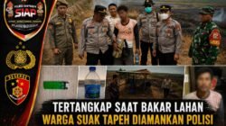 Tertangkap Saat Bakar Lahan, Warga Suak Tapeh Diamankan Polisi