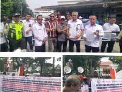 Terkait Perkara Dugaan Tipikor di Muara Enim,, Massa Gelar Aksi Demo di PN Palembang, Desak Jemput Paksa Harmison